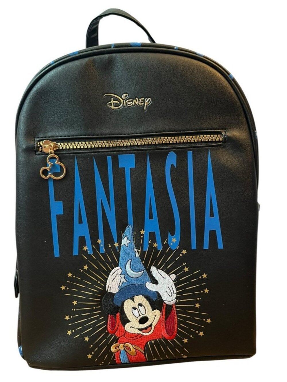 Disney Black Blue Fantasia Mickey Sorcerer Mini Backpack